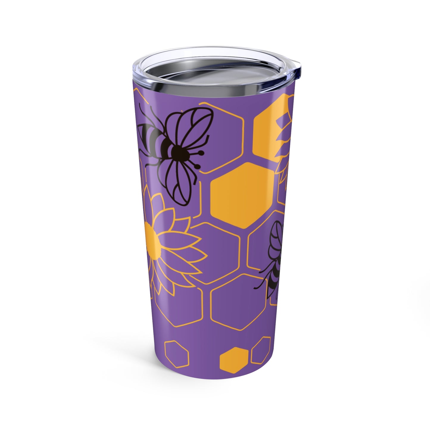 Bee & Flower 20oz Tumbler - Eco-Friendly Travel Mug for Nature Lovers