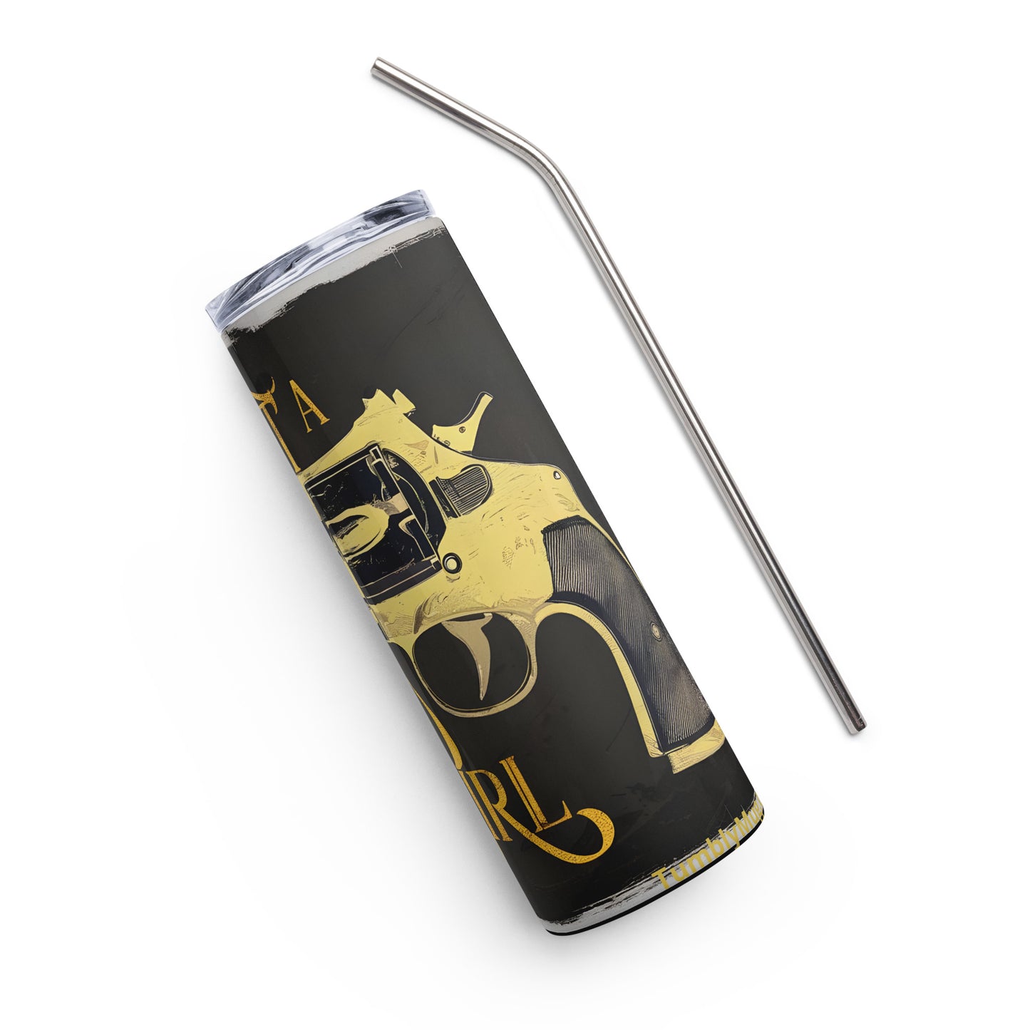 Stainless Steel Tumbler - Gun Girl