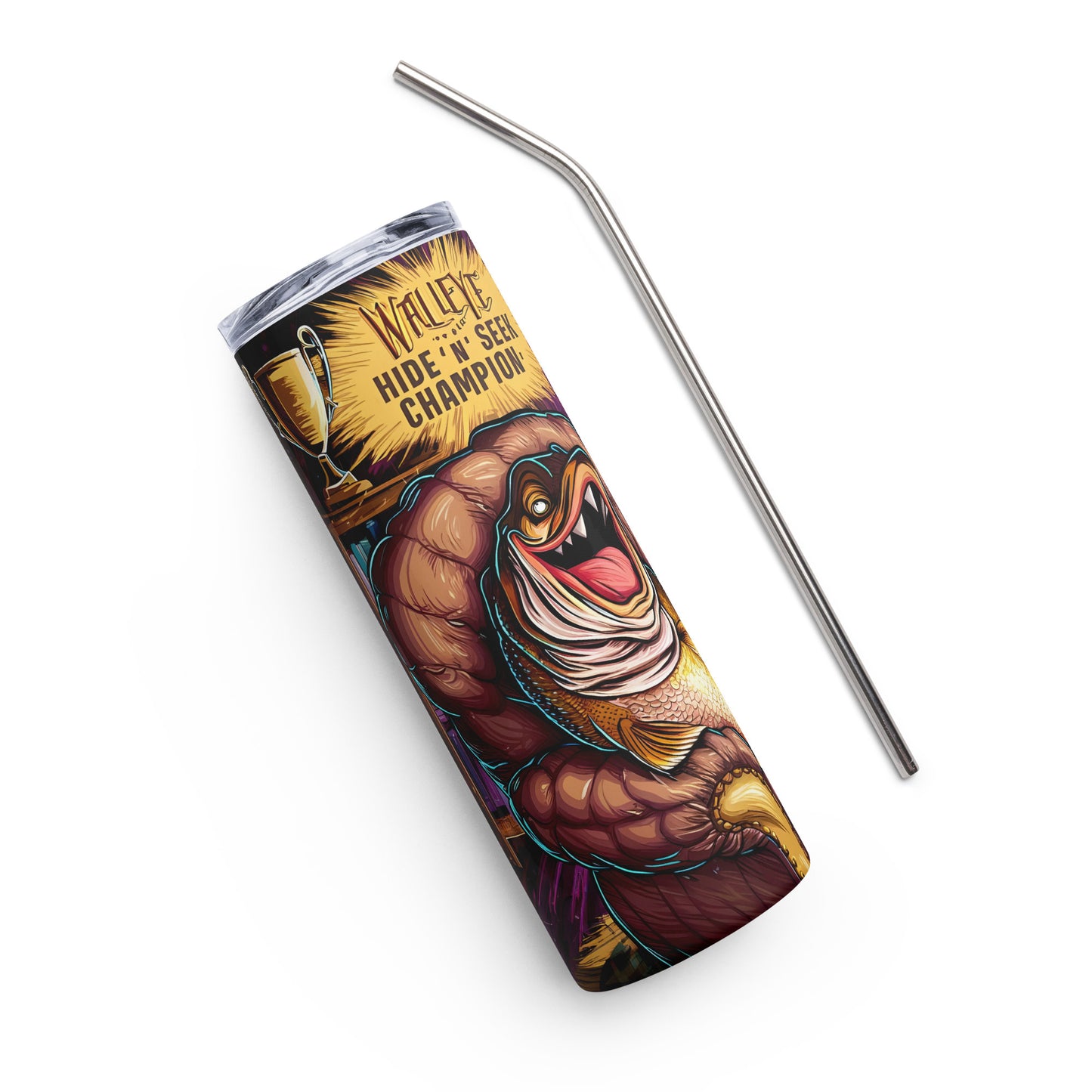 Stainless Steel Tumbler - Walleye Champion