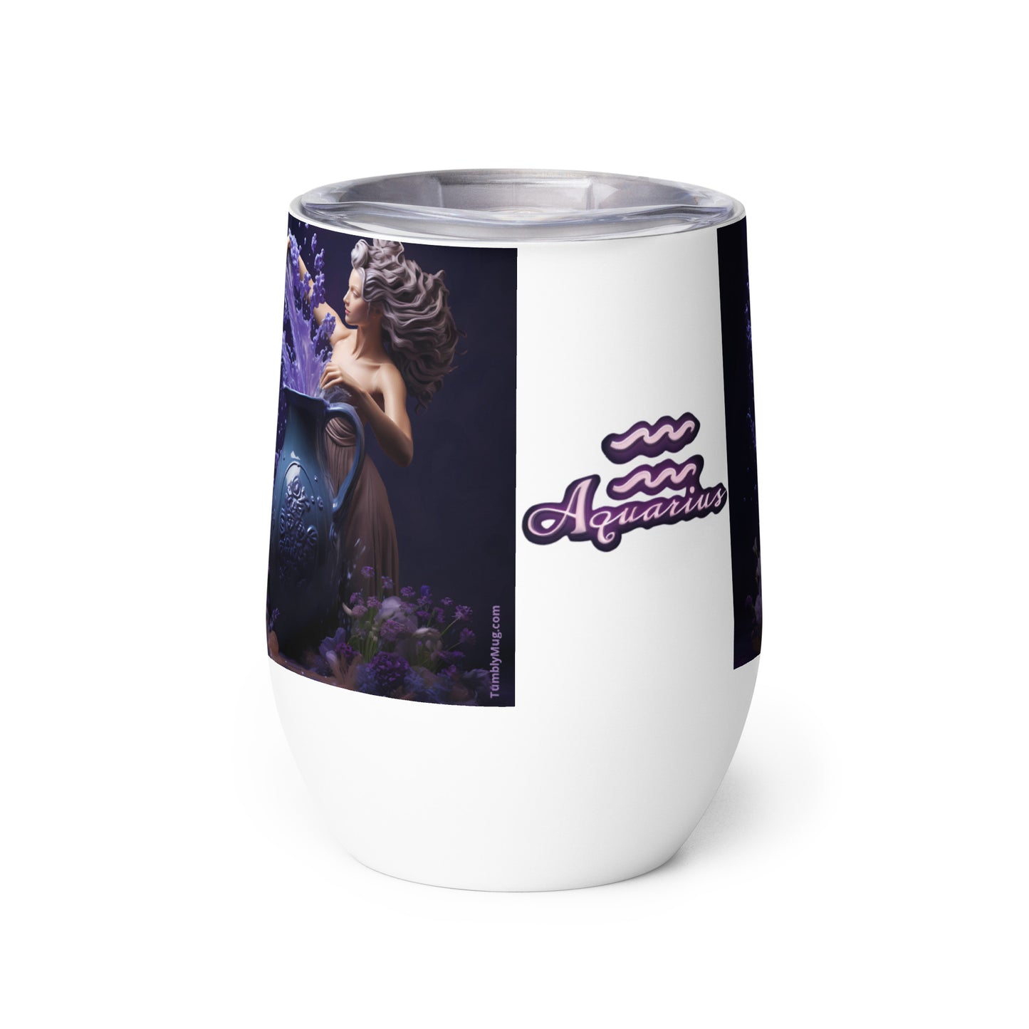 Stainless Steel Wine Tumbler - Aquarius #1