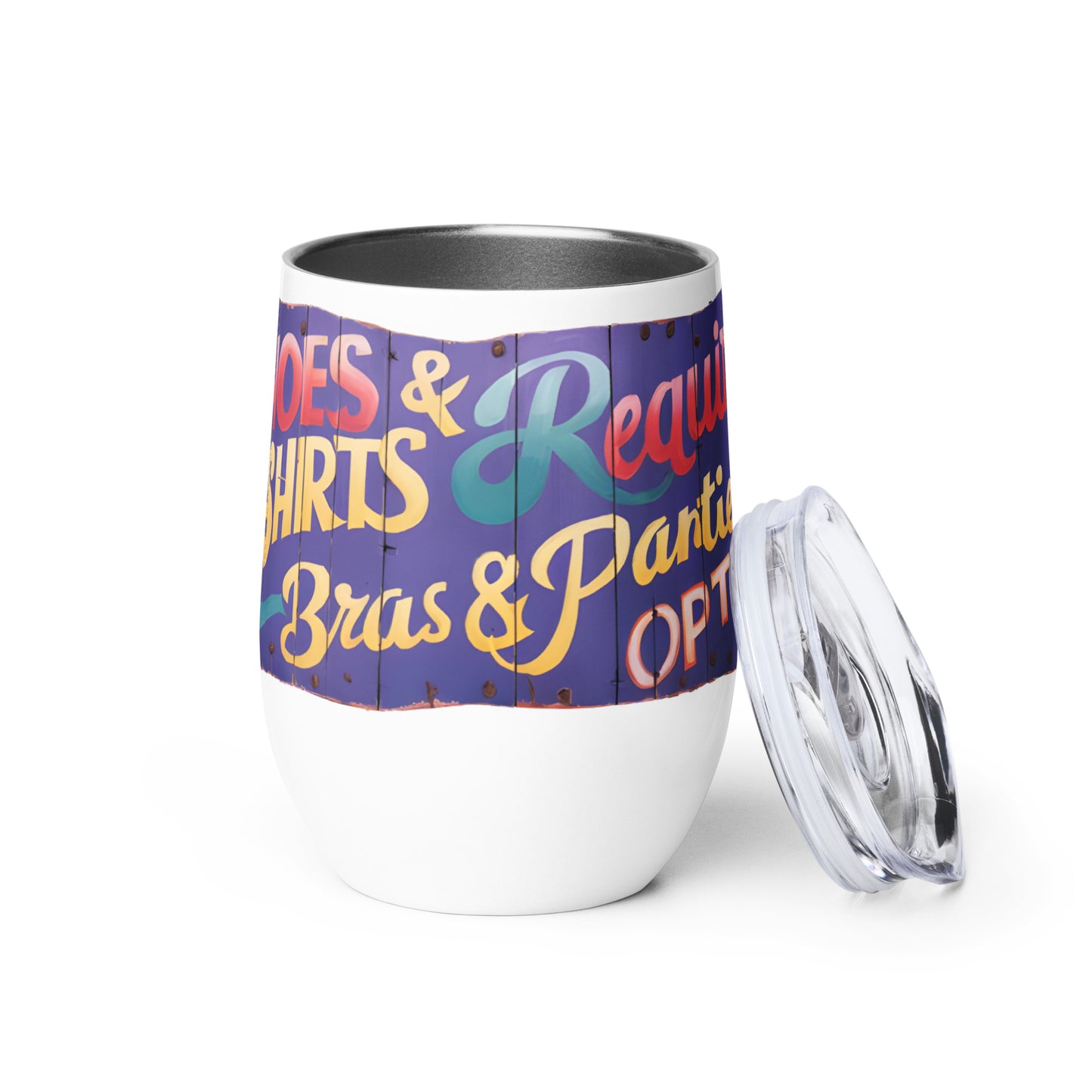 Stainless Steel Wine Tumbler - Shirts & Shoes