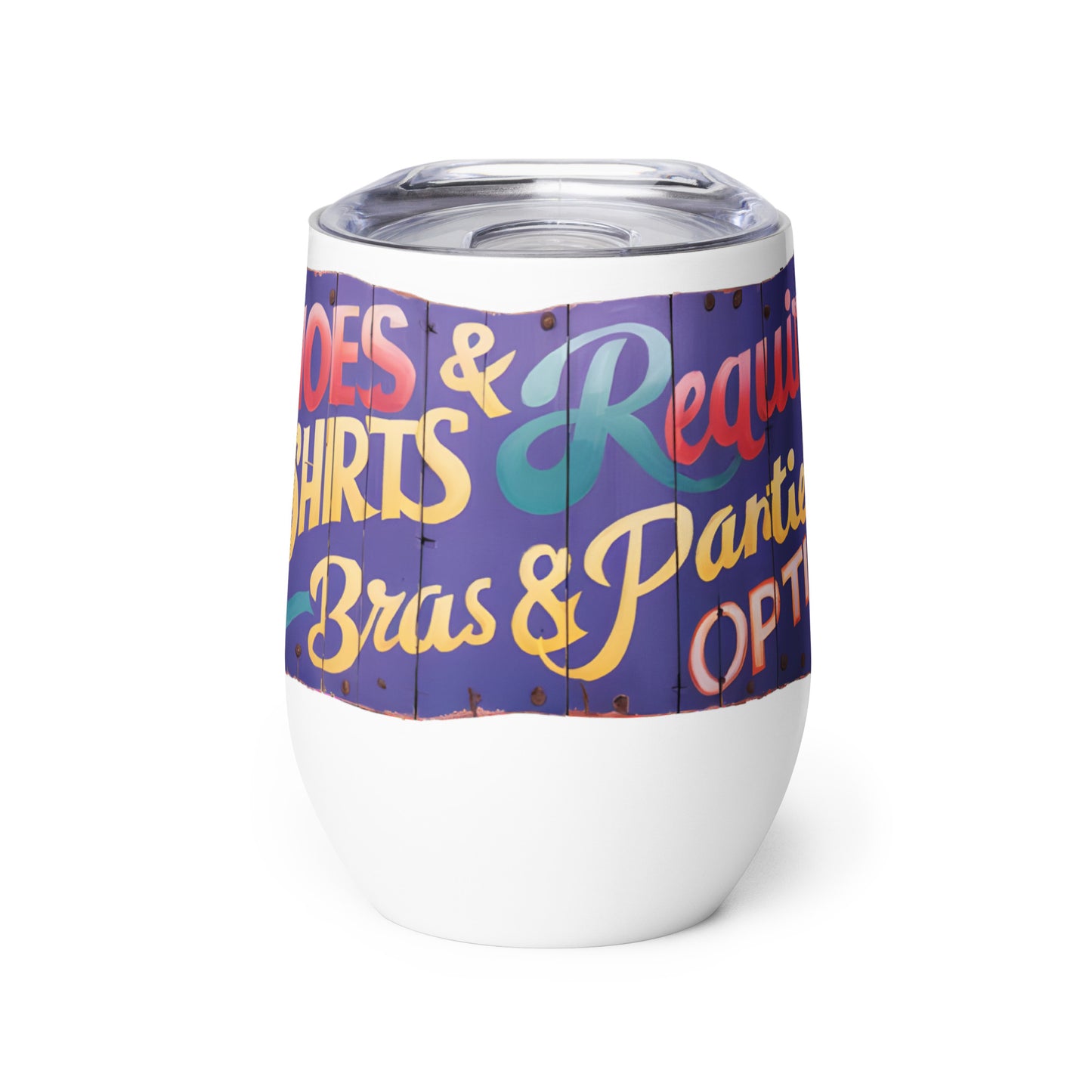 Stainless Steel Wine Tumbler - Shirts & Shoes