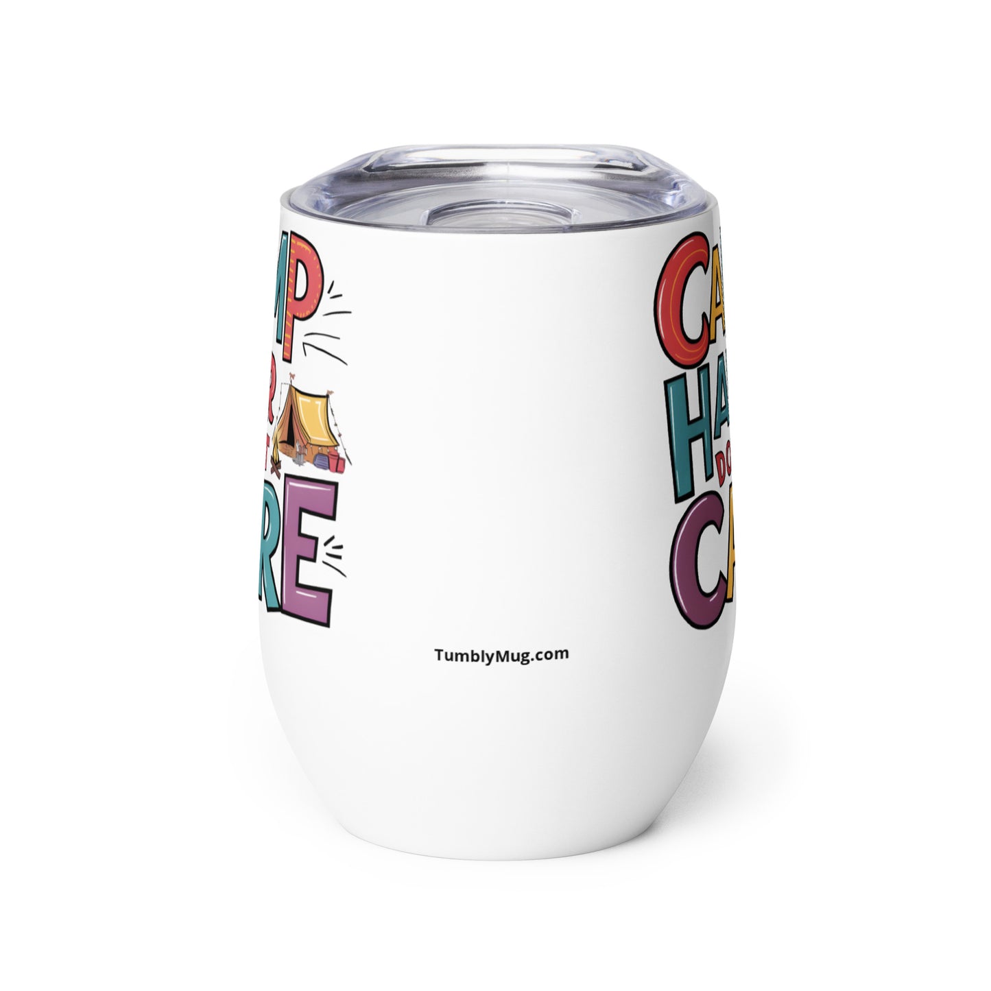 Stainless Steel Wine Tumbler - Camp Hair