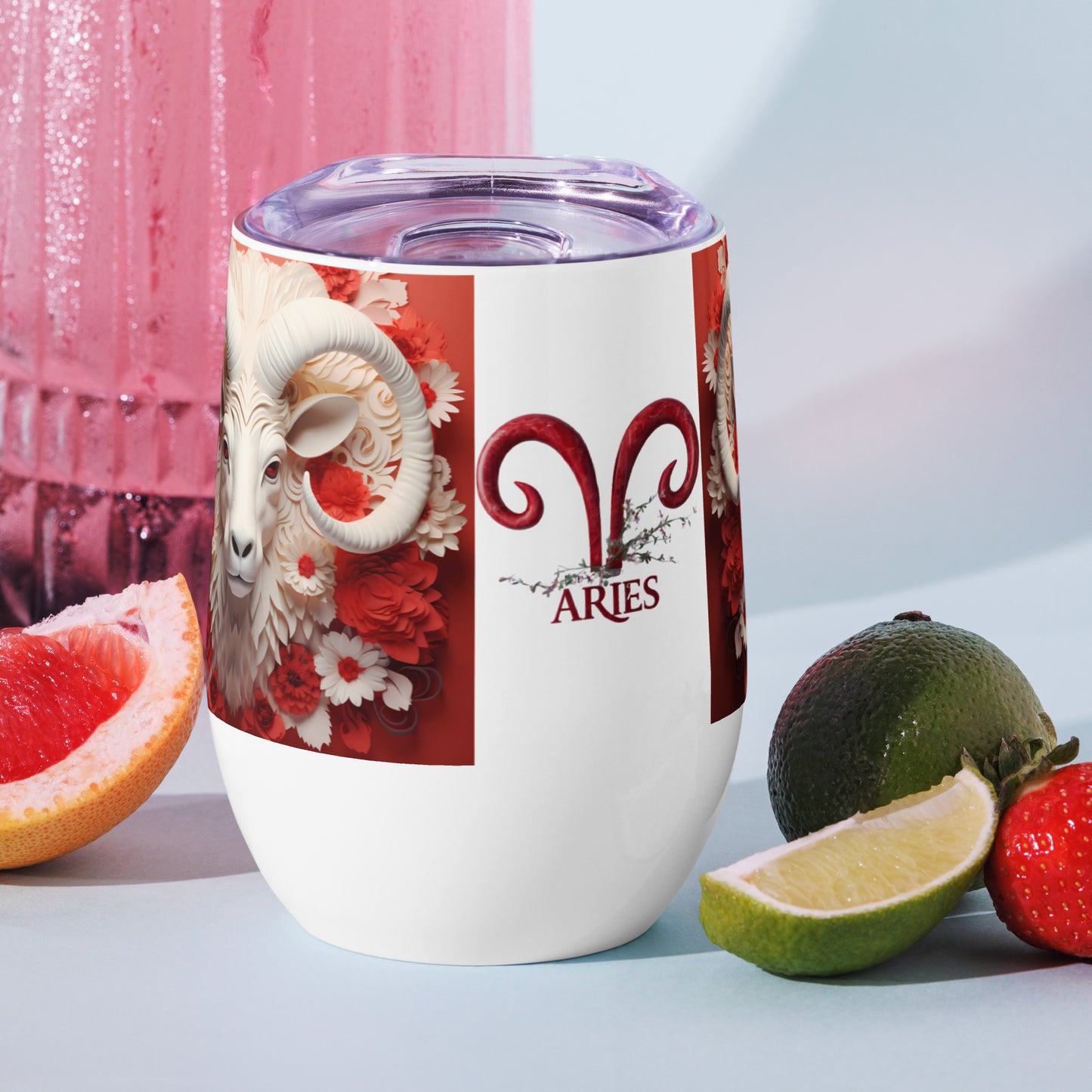 Stainless Steel Wine Tumbler - Aries #1