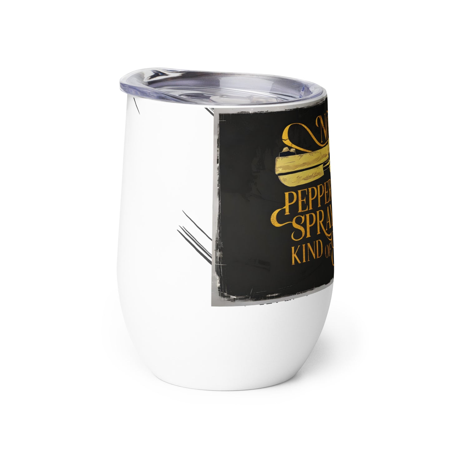 Stainless Steel Wine Tumbler - Gun Girl