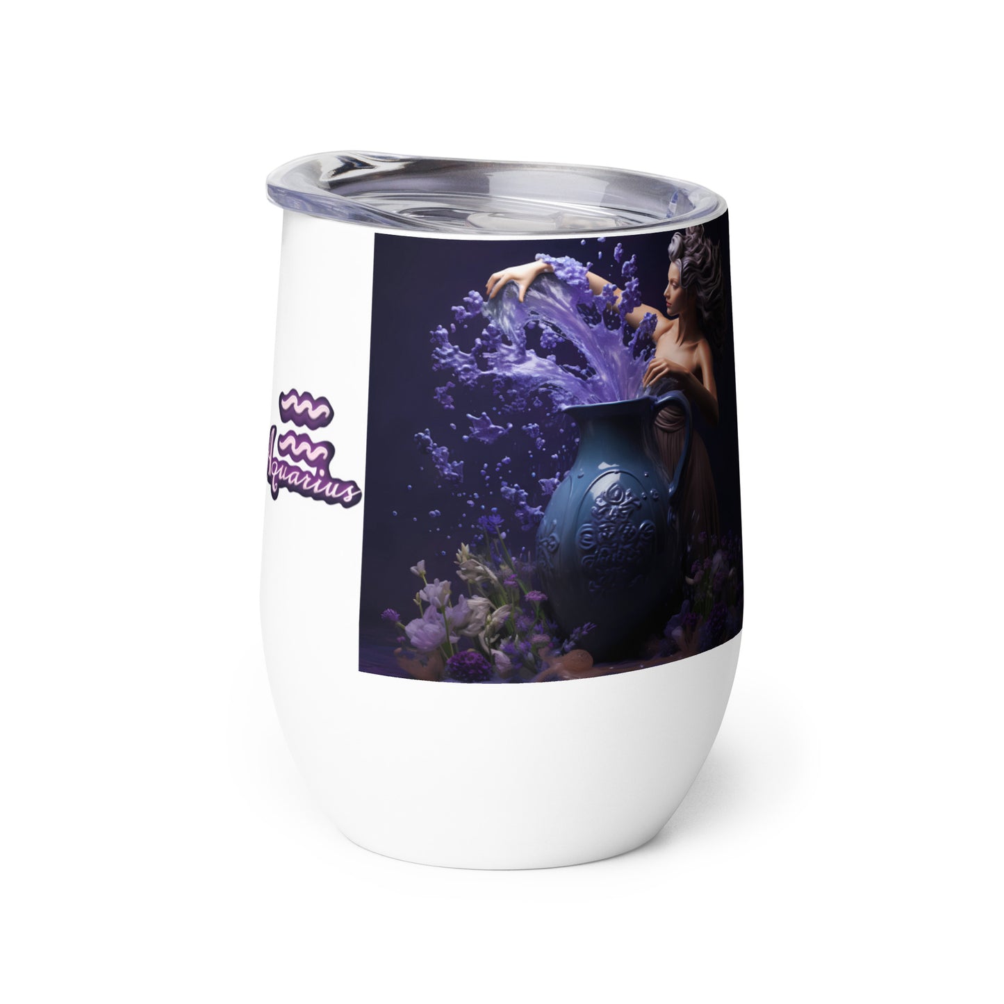 Stainless Steel Wine Tumbler - Aquarius #1