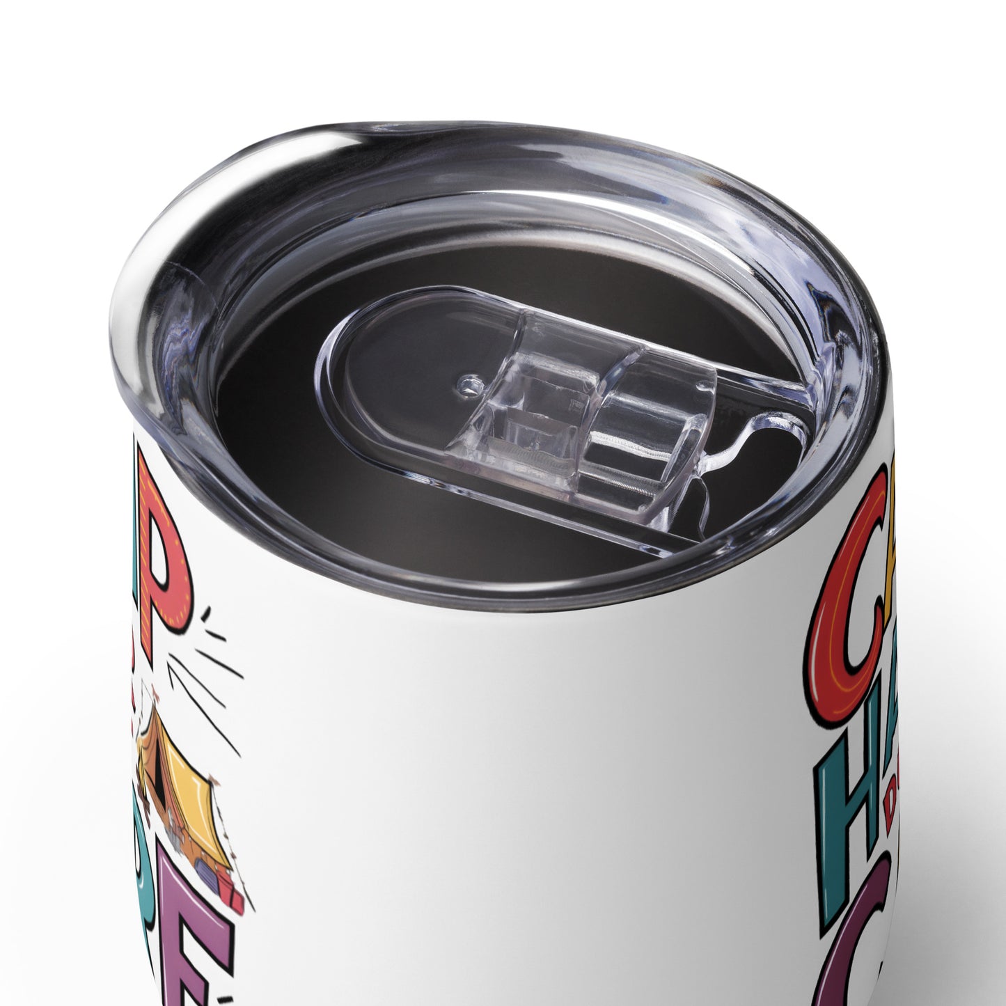 Stainless Steel Wine Tumbler - Camp Hair