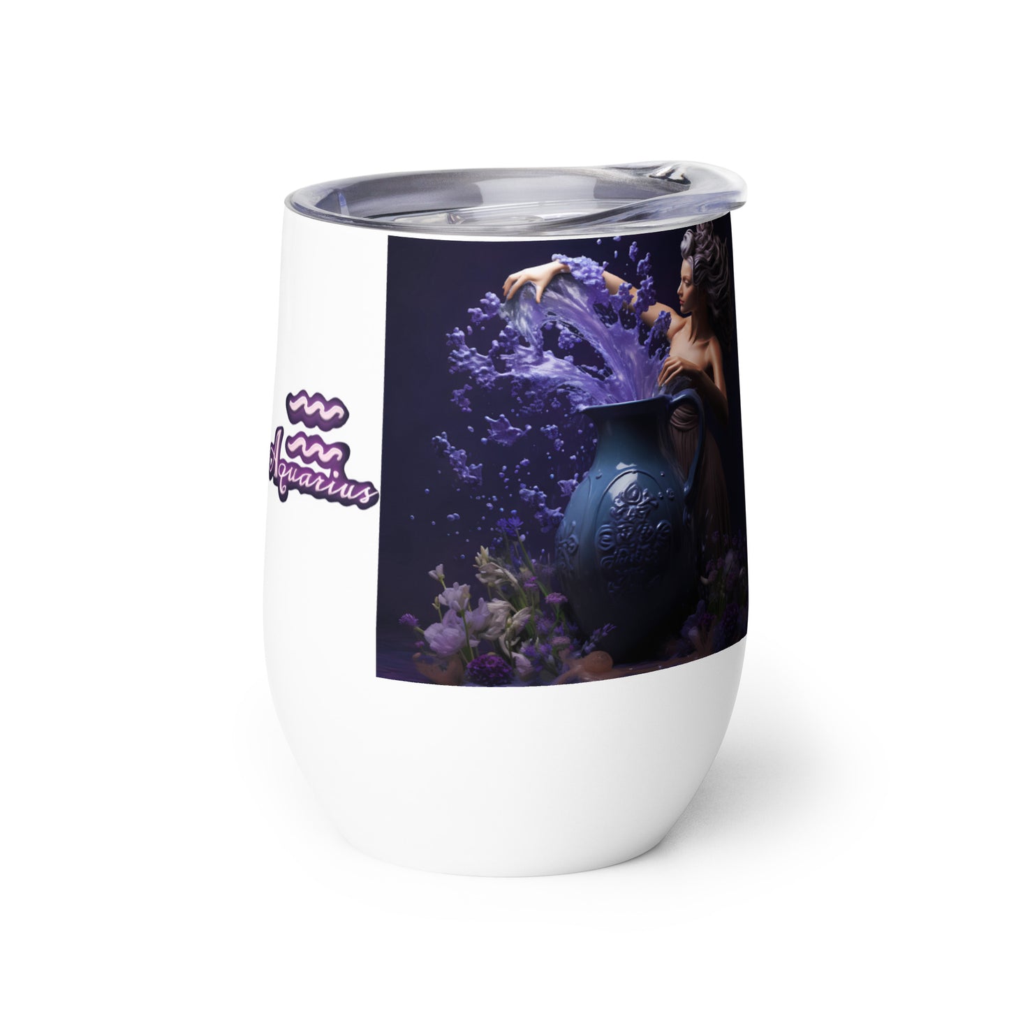 Stainless Steel Wine Tumbler - Aquarius #1