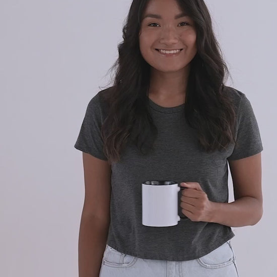 White Ceramic Mug with Color Inside.mp4