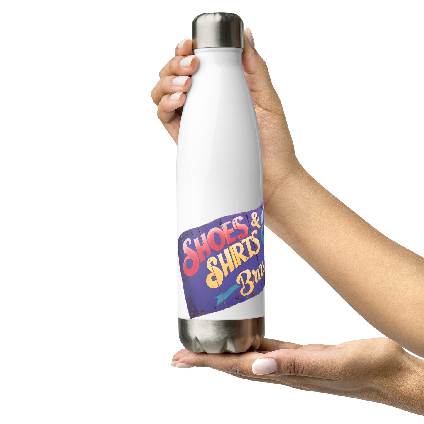 Stainless steel water bottle - Shirts & Shoes