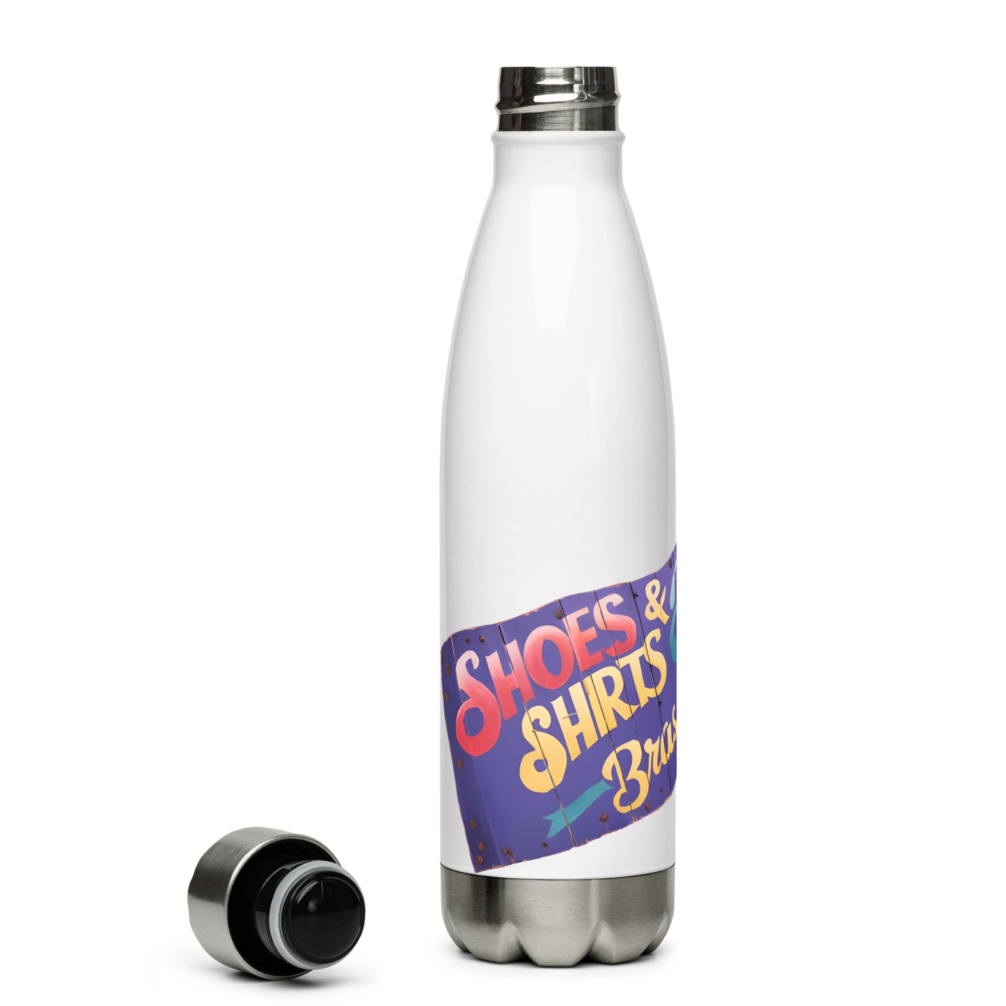 Stainless steel water bottle - Shirts & Shoes