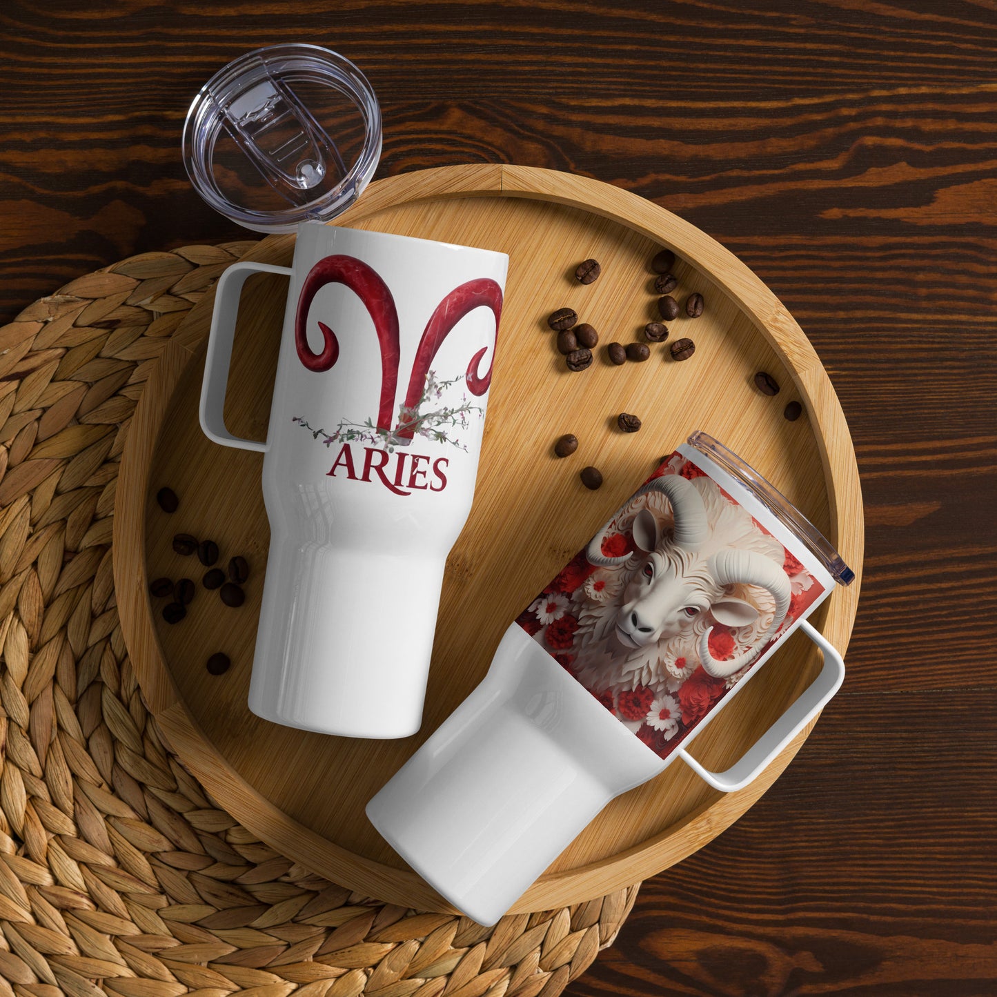 Travel mug with a handle - Aries#1