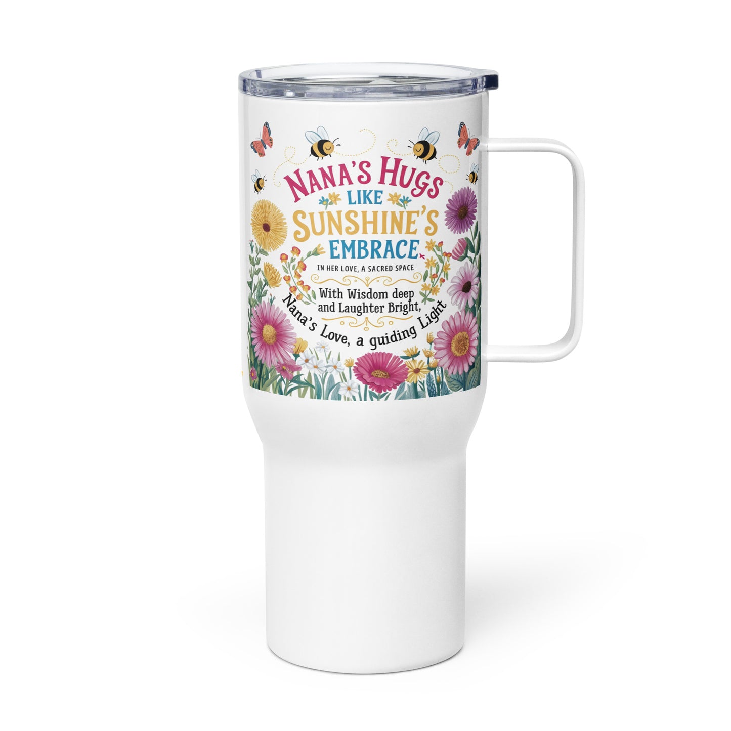 Travel mug with handle - Nana's Hug