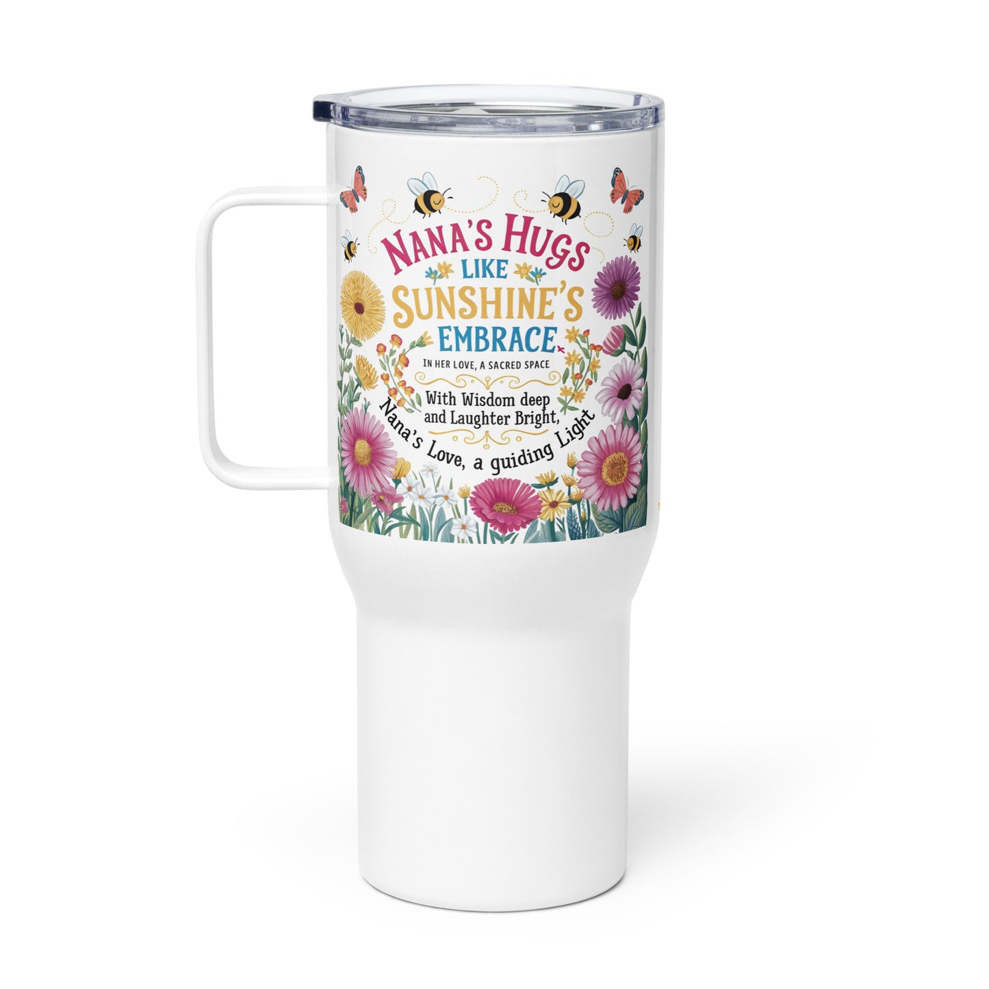 Travel mug with handle - Nana's Hug