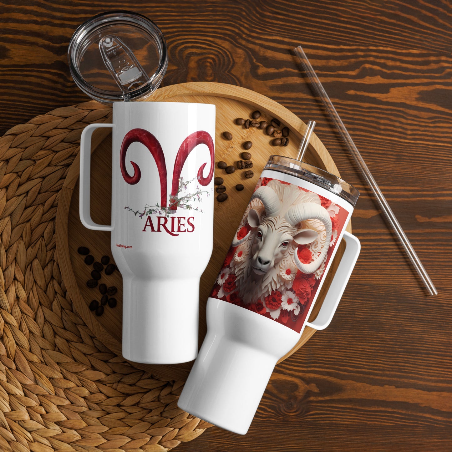 Travel mug with a handle - Aries#1