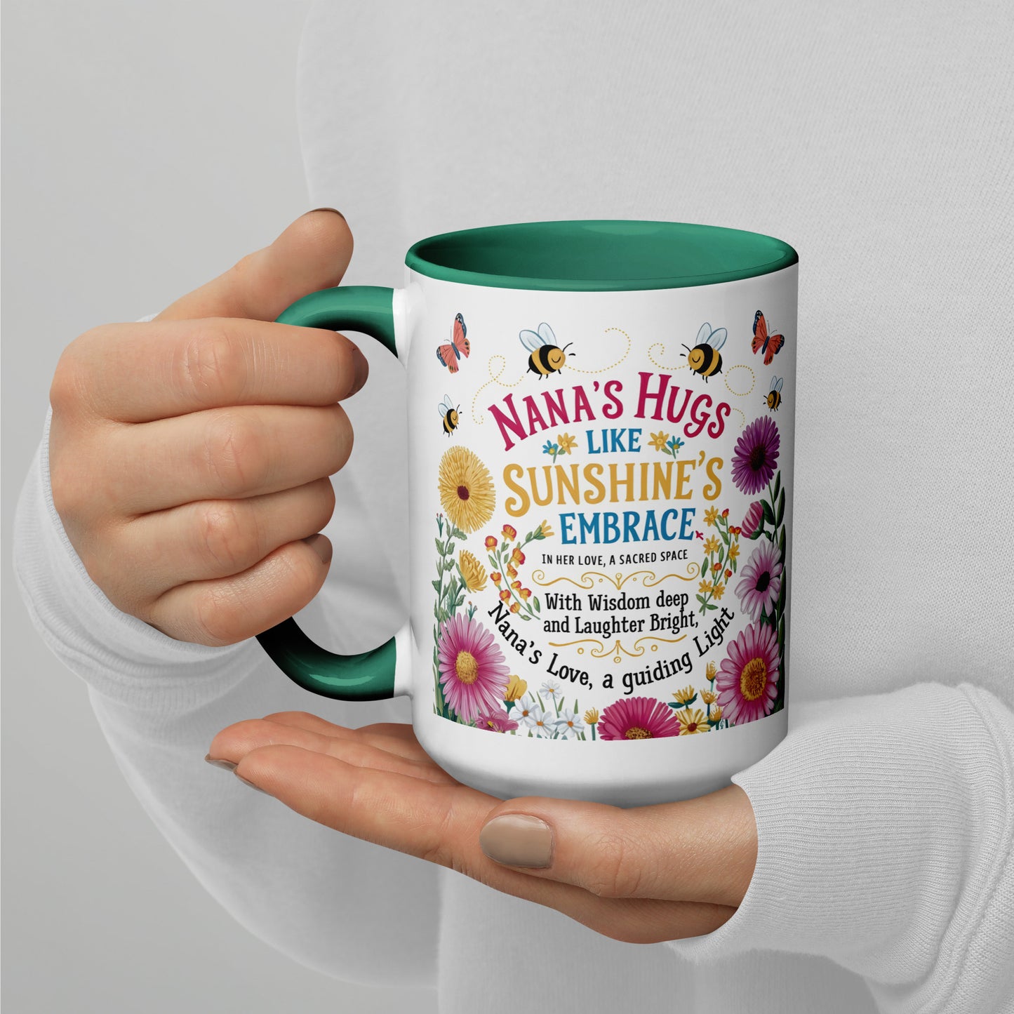 Mug with Color Inside - Nana's Hug