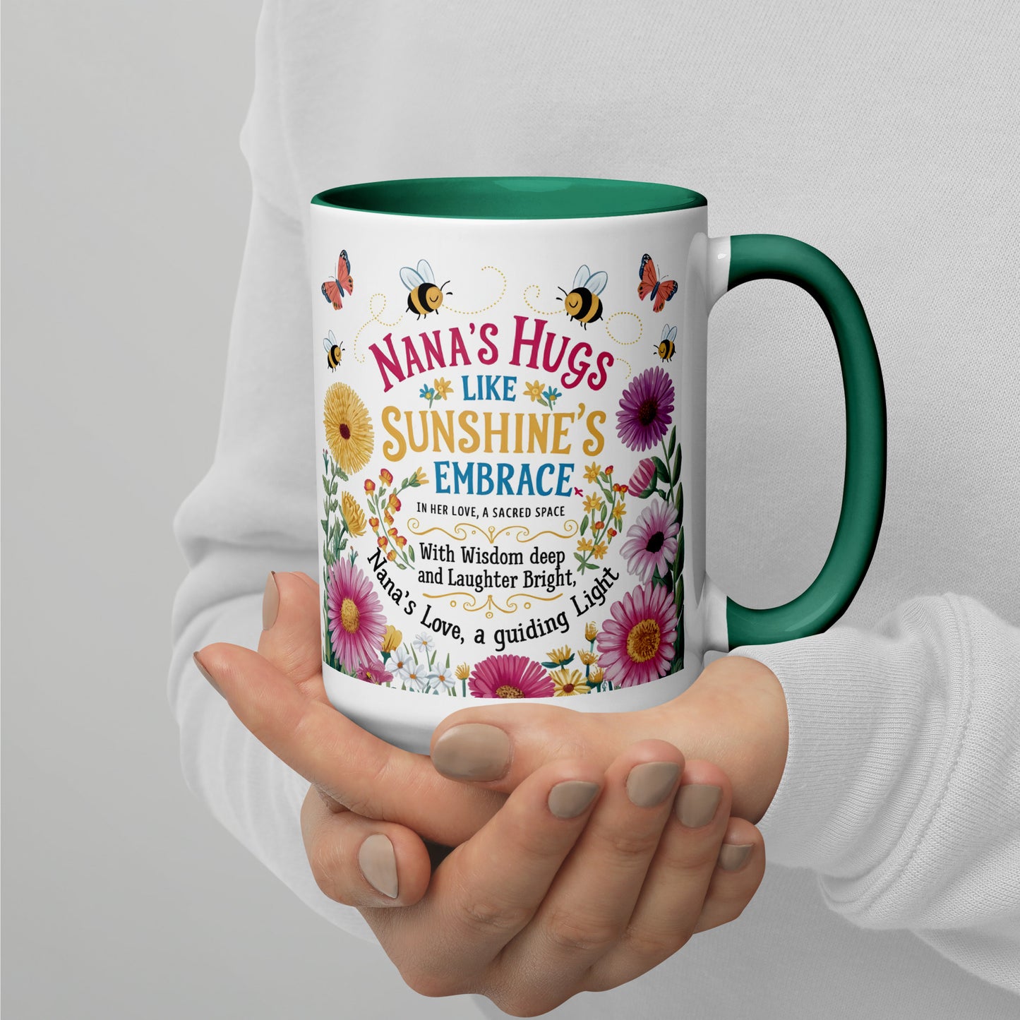 Mug with Color Inside - Nana's Hug