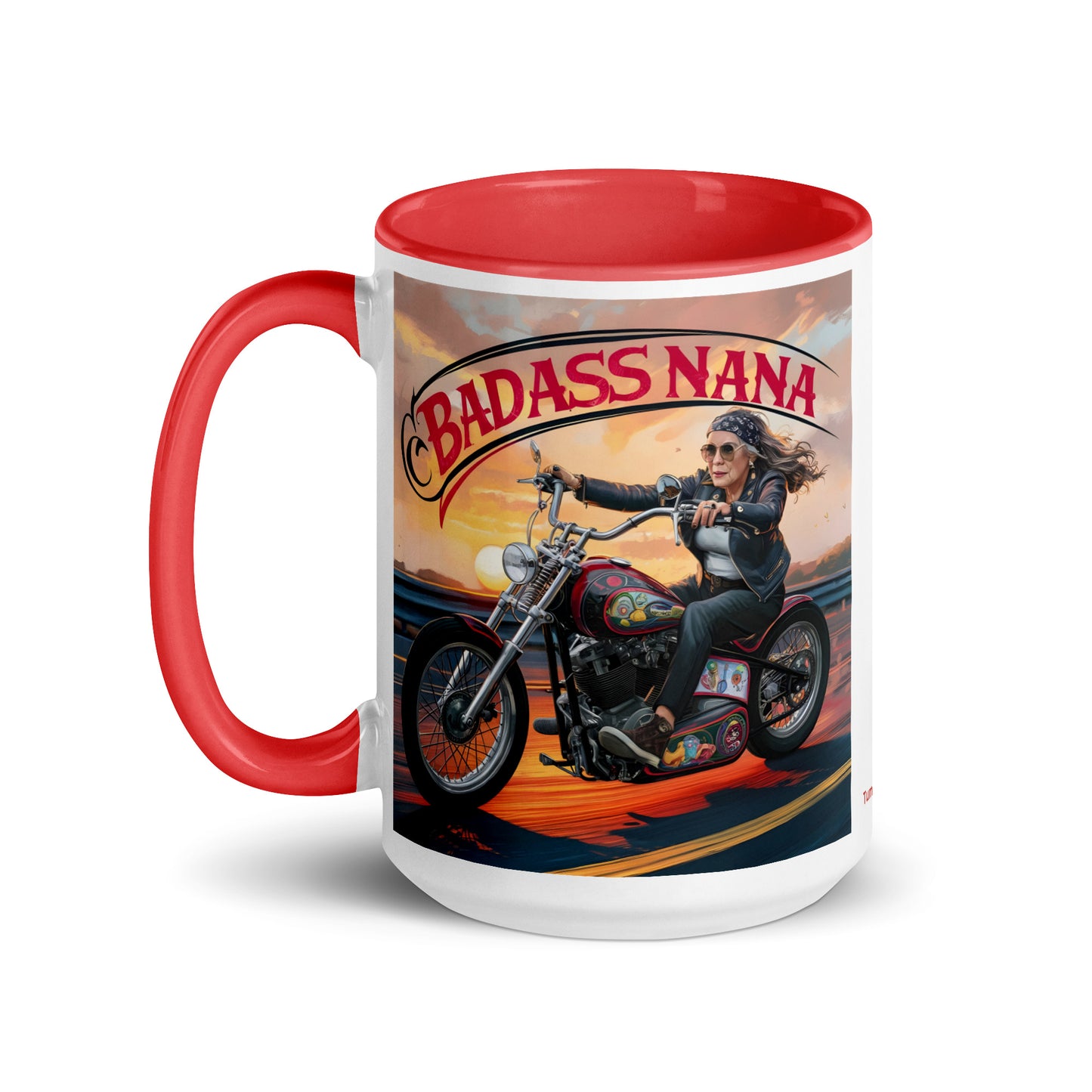 Mug with Color Inside - Badass Nana